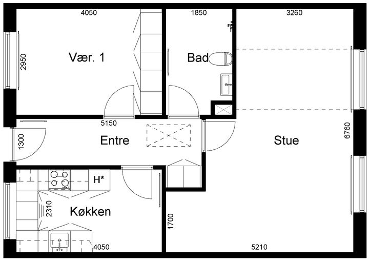 2-room apartment in Thyholm - Torvegade, Thyholm - 4