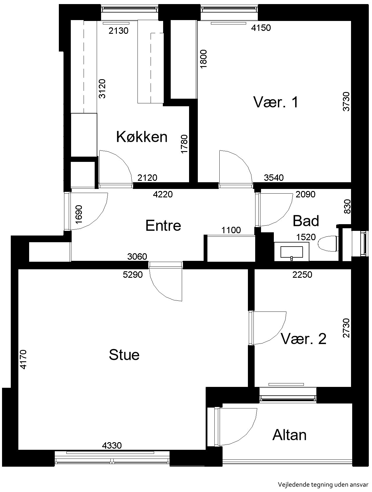 Visual presentation of the listing
