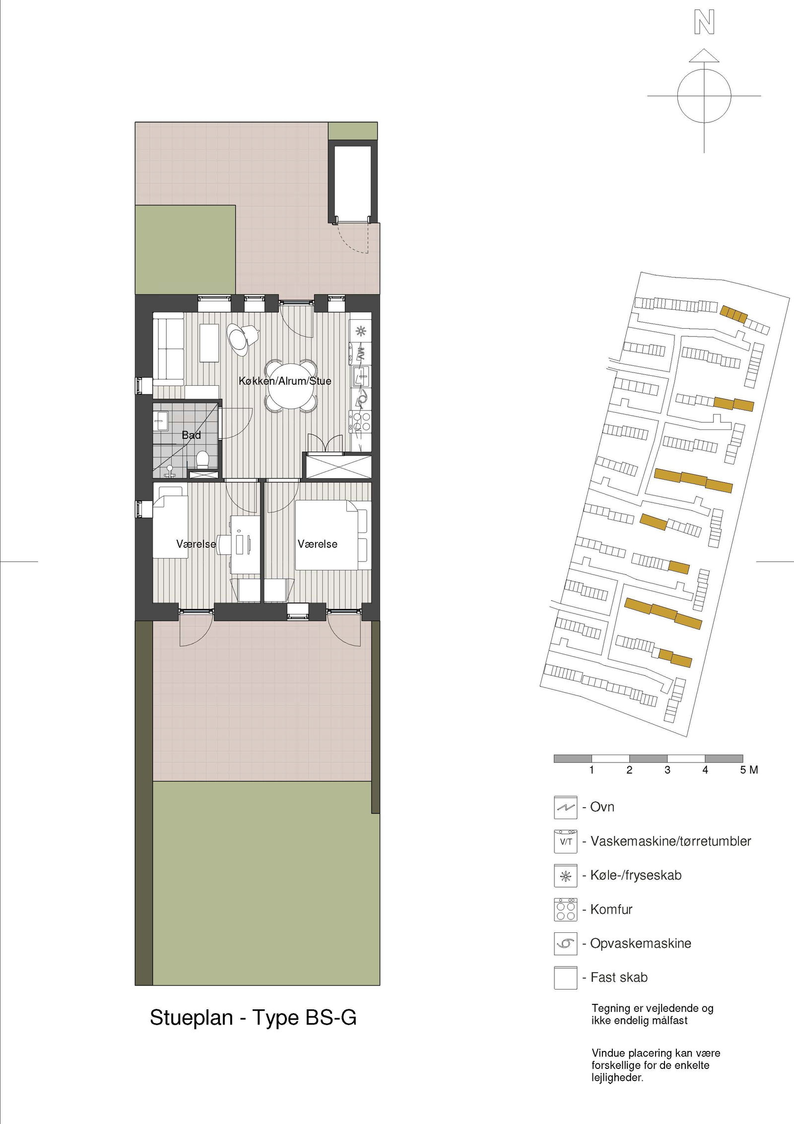 Visual presentation of the listing