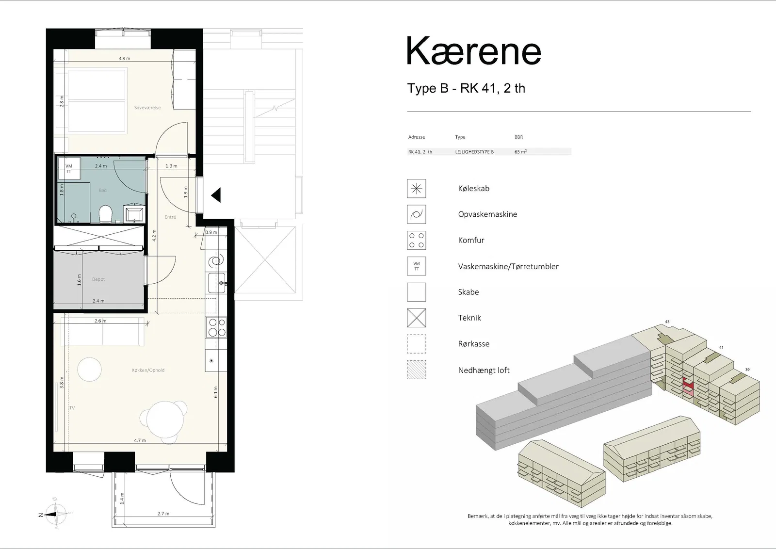 Visual presentation of the listing