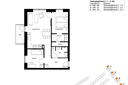 Visual presentation of the listing