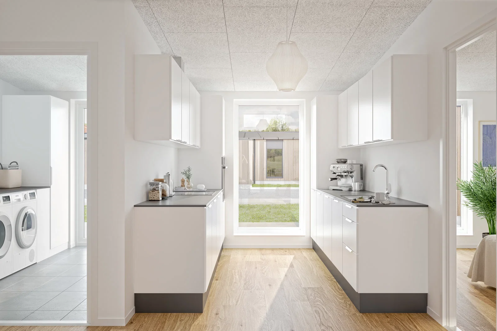 townhouse Rummeligt 3-værelses rækkehus i Stenlille