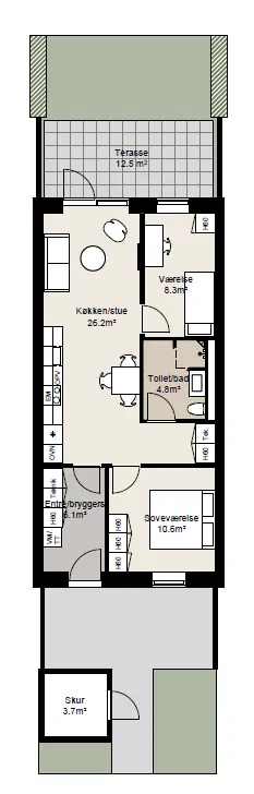 Visual presentation of the listing