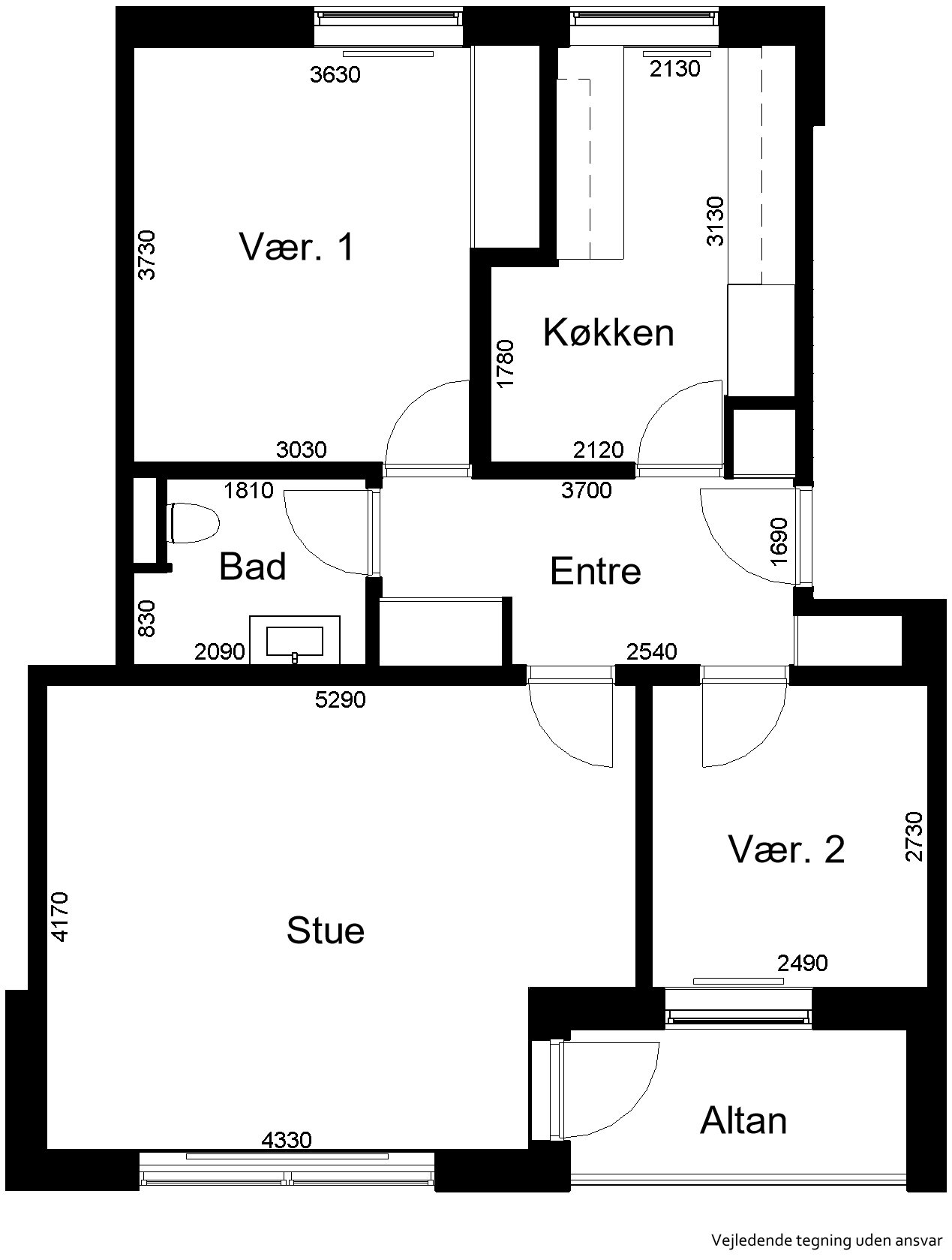 Visual presentation of the listing
