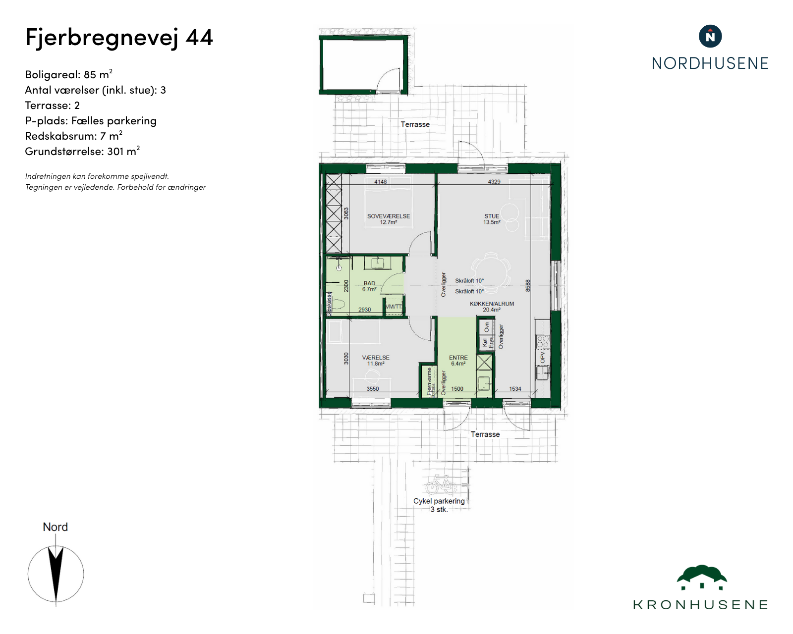 townhouse Lyst og funktionelt rækkehus i Slukefter, Odense NV