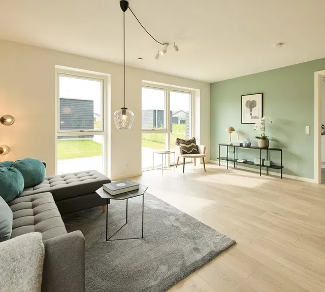 townhouse Moderne dobbelthus på 95 m² med have og fællesskab