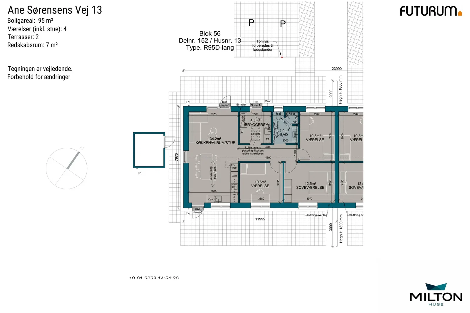 Visual presentation of the listing