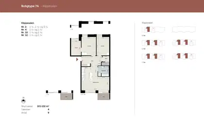 Visual presentation of the listing