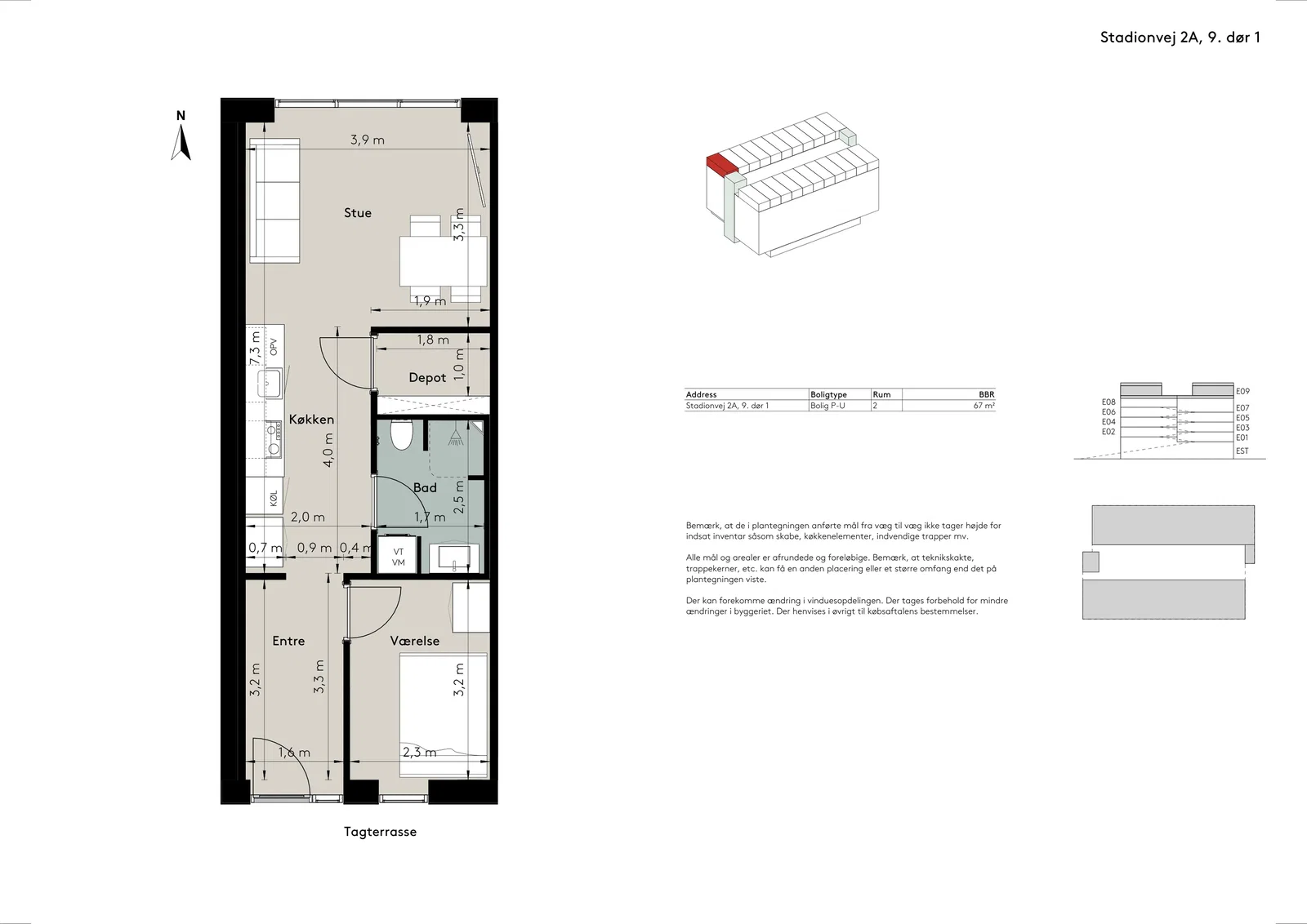 Visual presentation of the listing