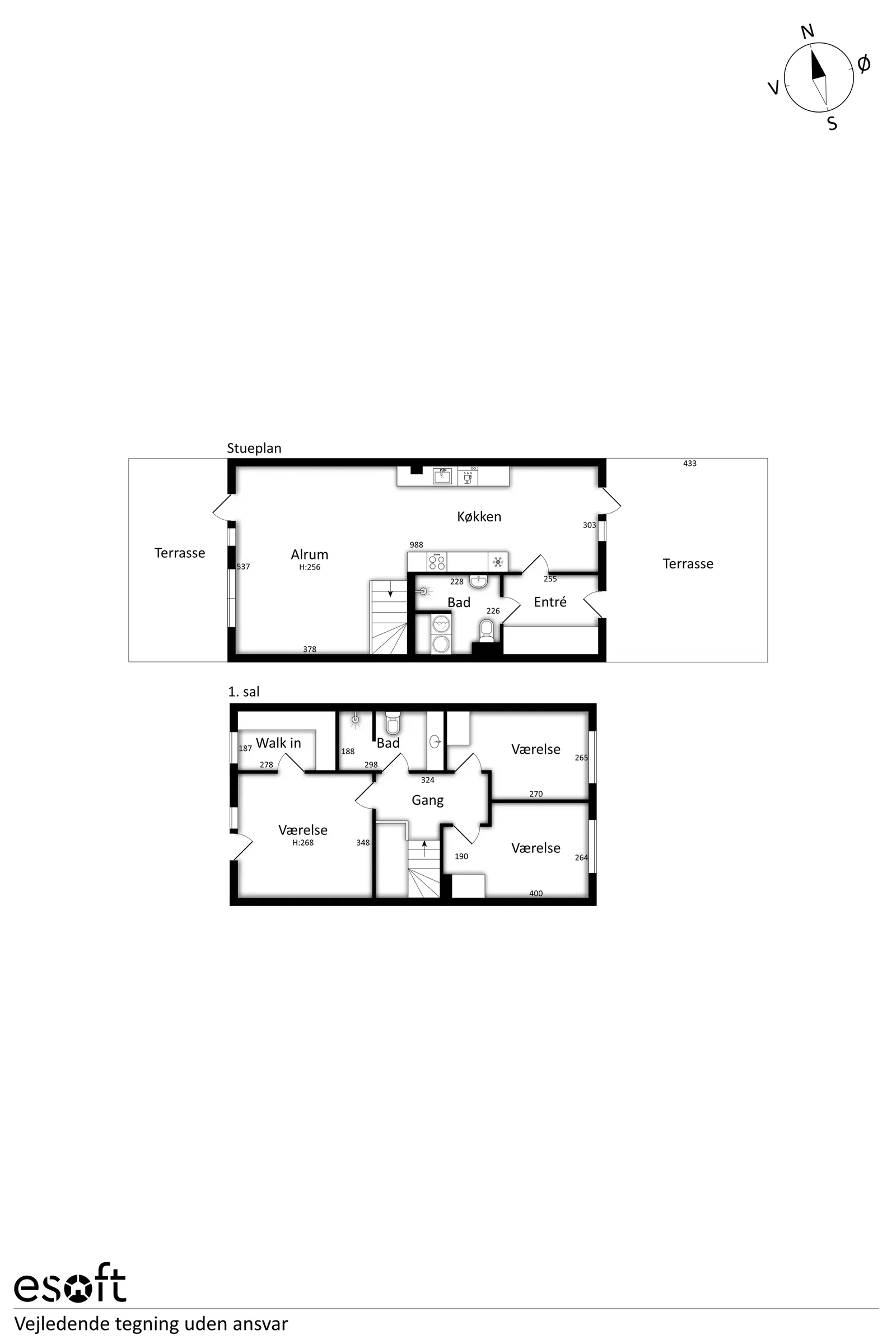 Visual presentation of the listing