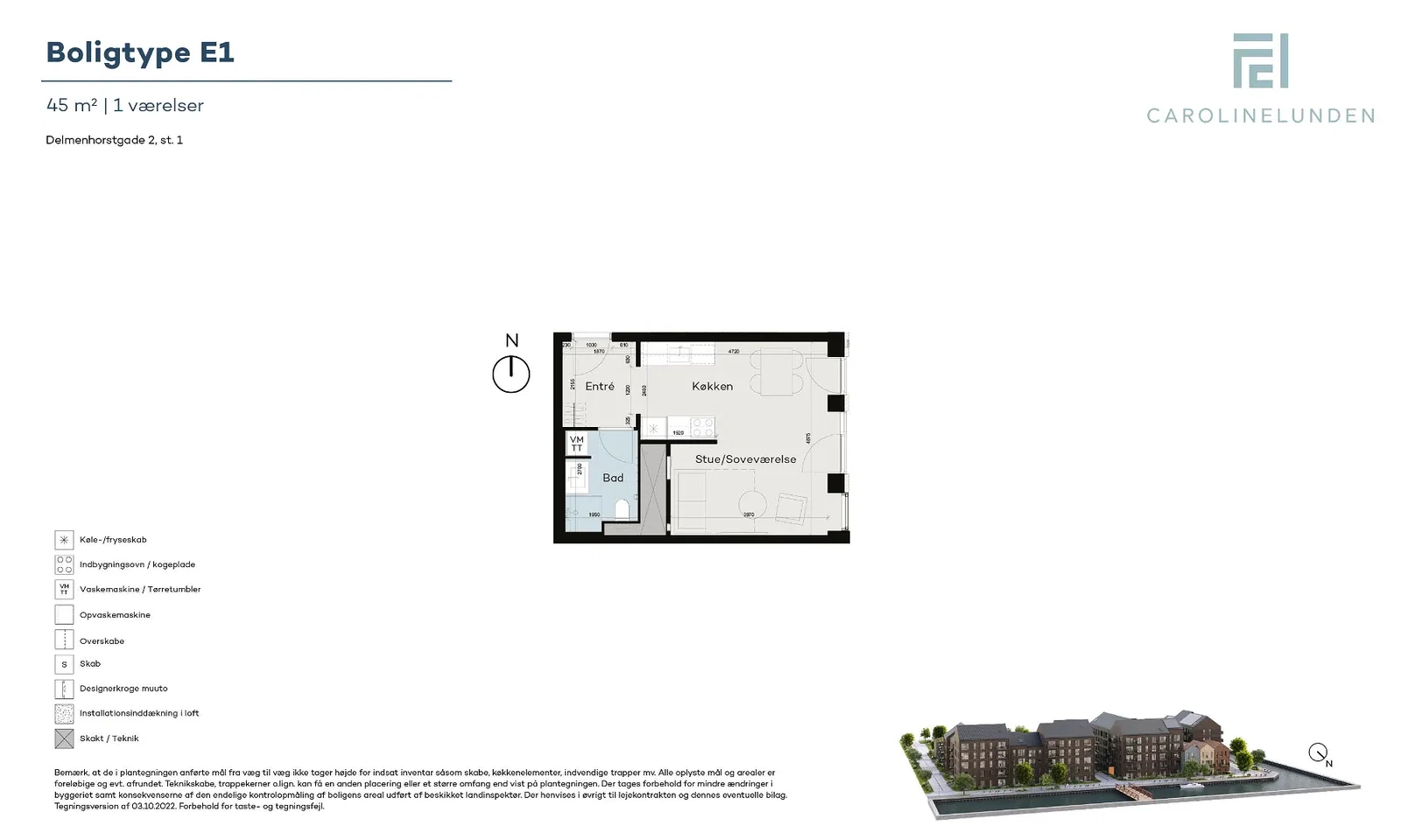 Visual presentation of the listing