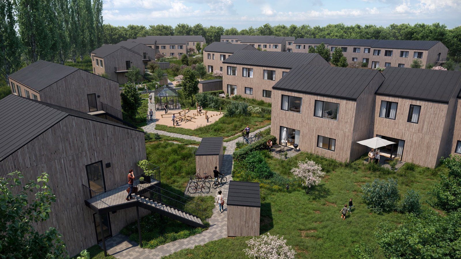 apartment 4-værelses lejlighed i to etager på 107 m²