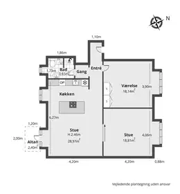 Visual presentation of the listing