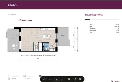 Visual presentation of the listing