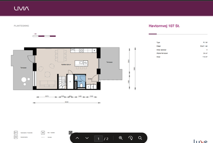Visual presentation of the listing