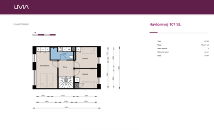Visual presentation of the listing