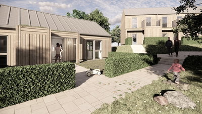 Lyst 4-værelses rækkehus med terrasse og altan - Takvingen, Årslev - 1