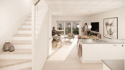 Lyst 4-værelses rækkehus med terrasse og altan i Årslev - Takvingen, Årslev - 2