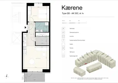 Visual presentation of the listing