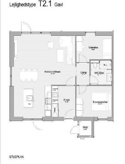 Lyst 3-værelses rækkehus med terrasse i Årslev - Admiralen, Årslev - 3