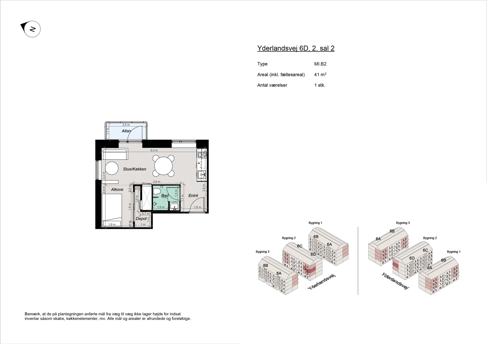 Visual presentation of the listing