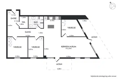 Visual presentation of the listing