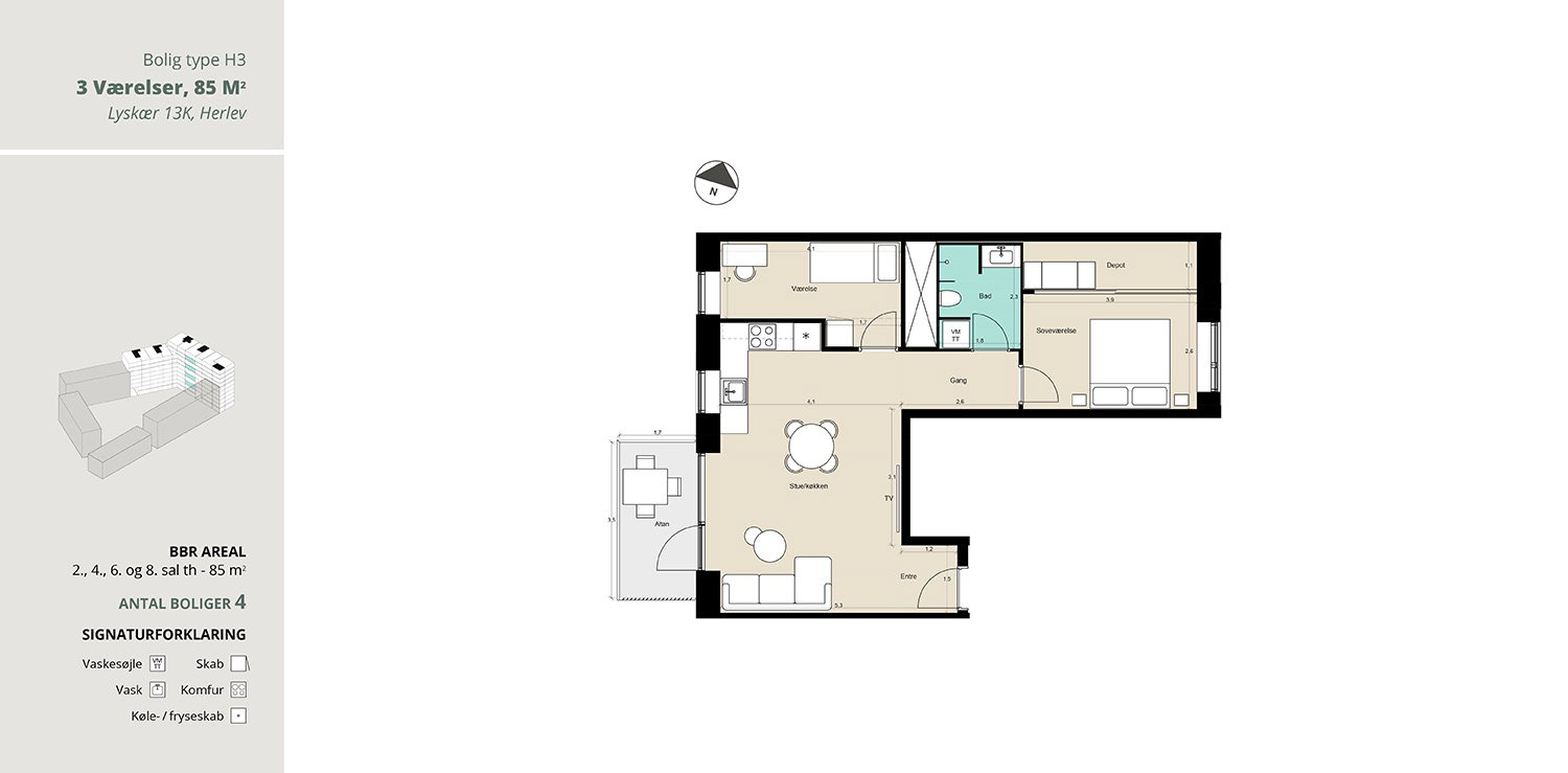 Visual presentation of the listing