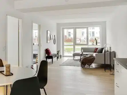 apartment Lys 3-værelses lejlighed i Måløv med stor altan