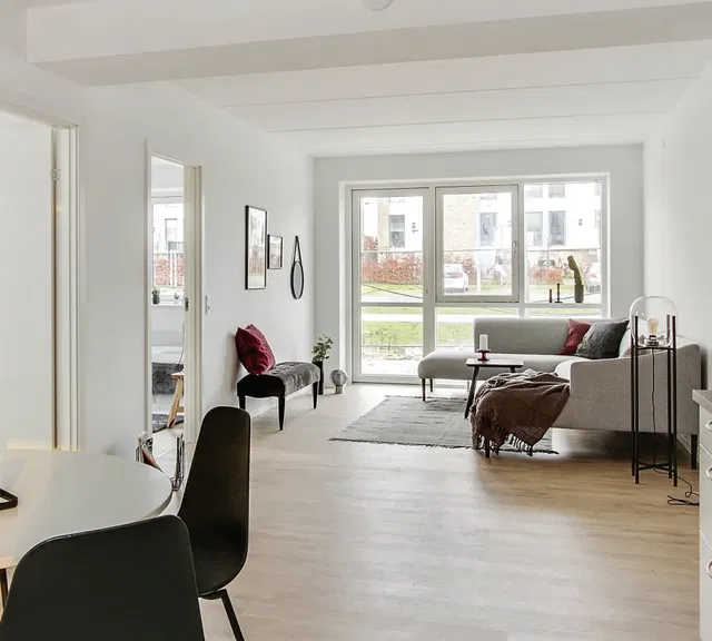 apartment Lys 3-værelses lejlighed i Måløv med stor altan