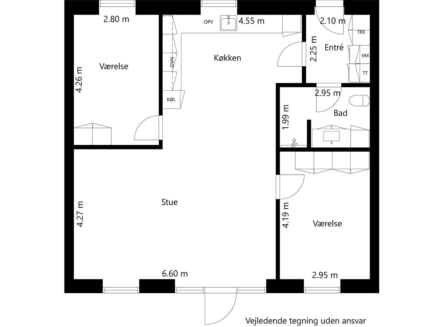 Visual presentation of the listing