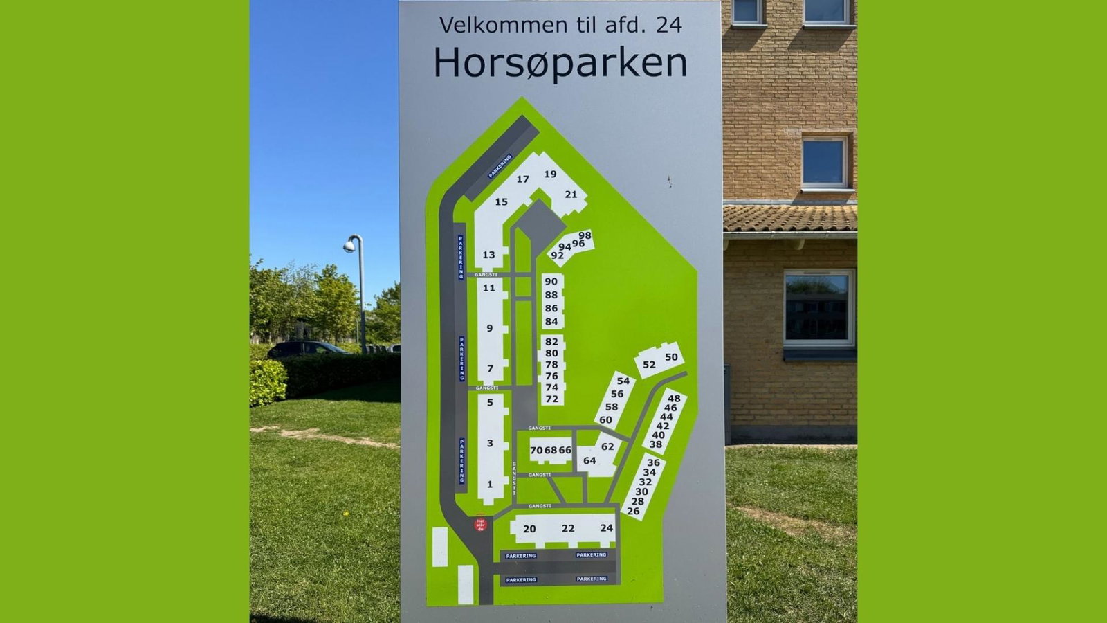 Visual presentation of the listing