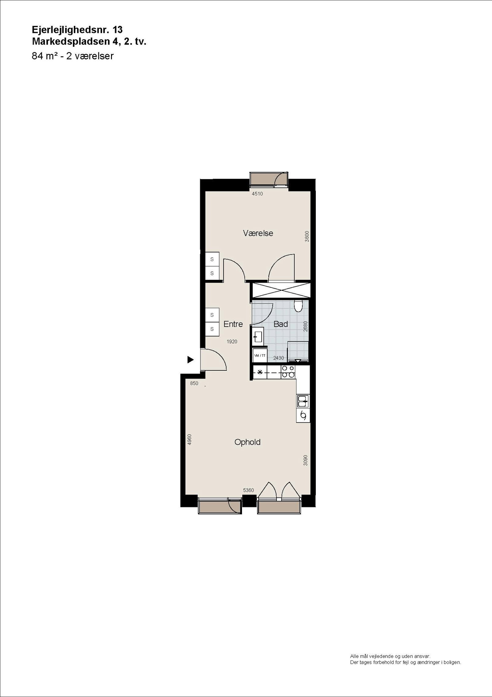 Visual presentation of the listing