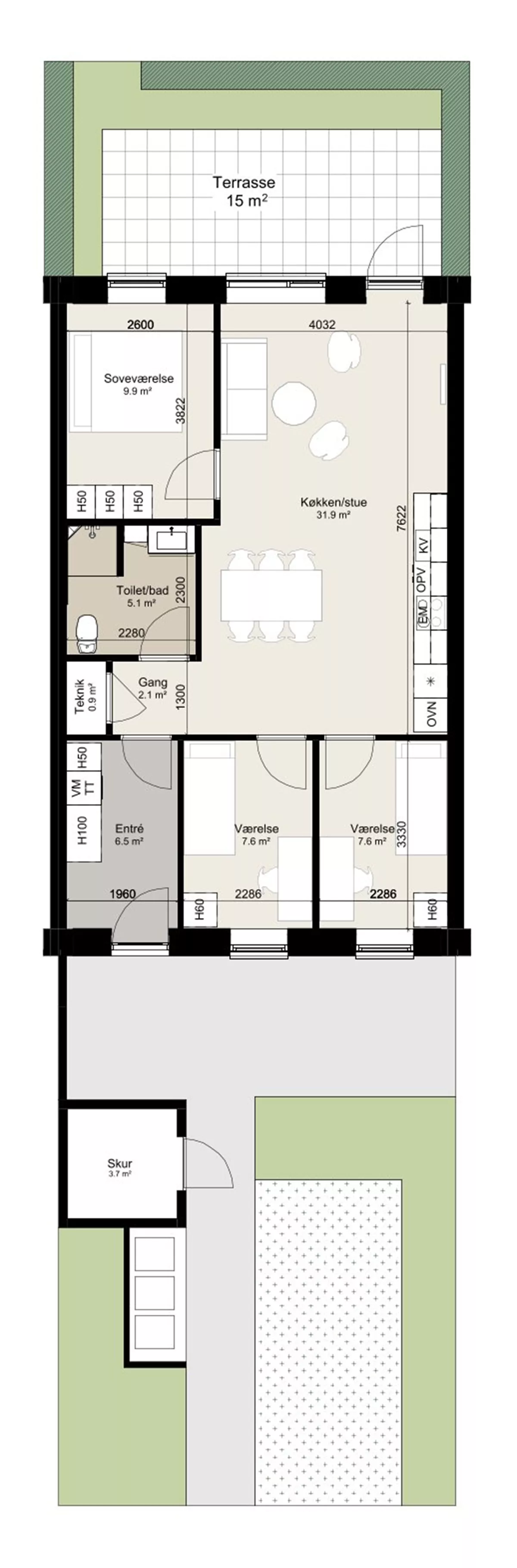 Visual presentation of the listing