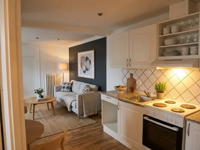 UNDER RENOVATION - Spacious 2-room apartment of 85 m2 near the train station – electricity, water and heating included in the rent, pets allowed by agreement - Jernbanegade, Hjørring - 2