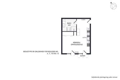 Visual presentation of the listing