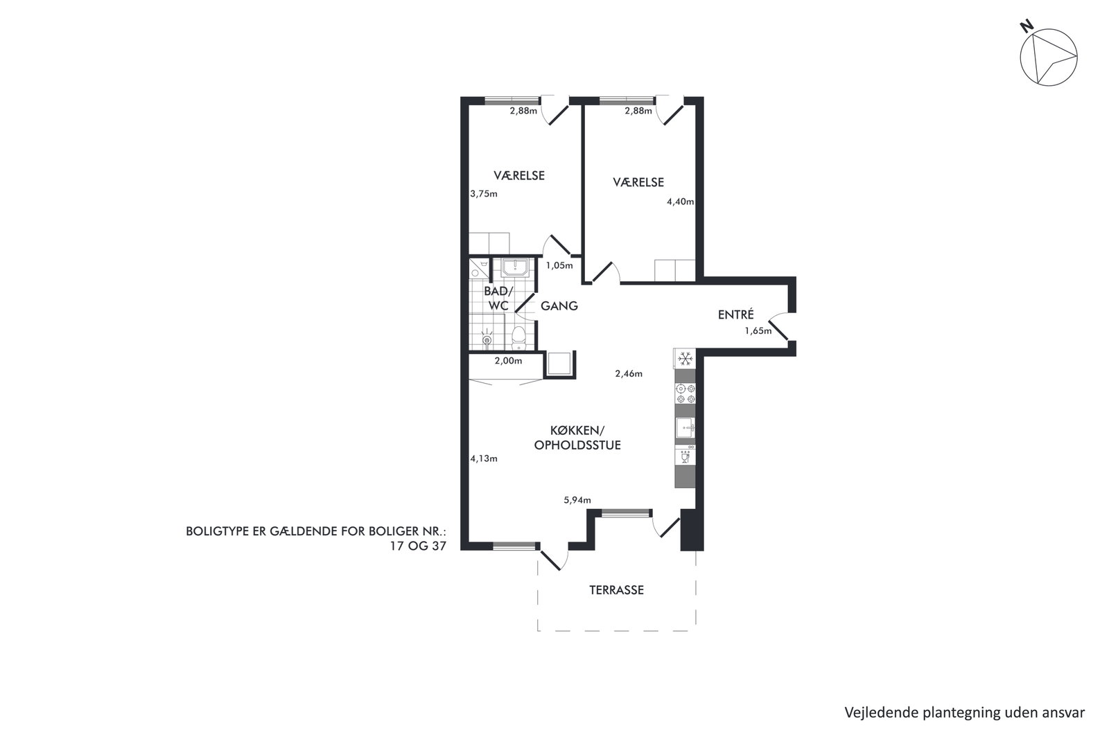 Visual presentation of the listing