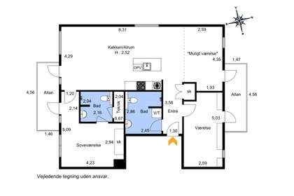Visual presentation of the listing