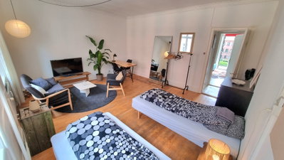 Stort 25m2 værelse, Vesterbro i større lejlighed med grøn gårdhave. - Viktoriagade, København V - 1