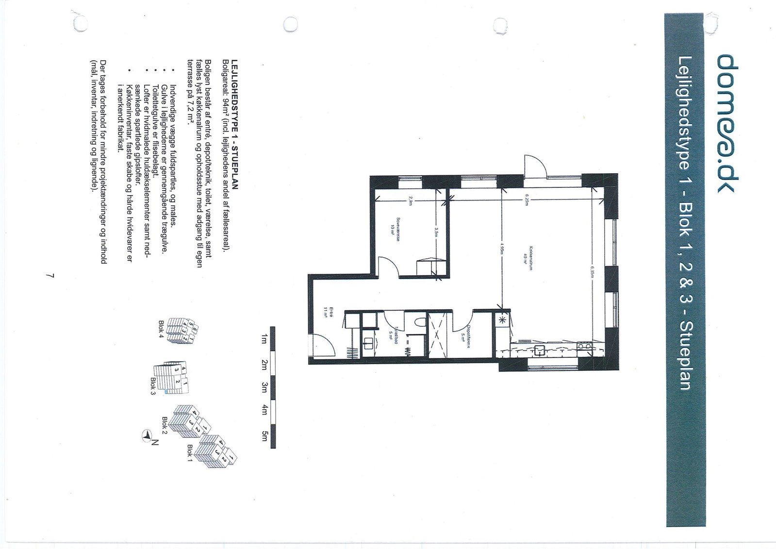 Visual presentation of the listing