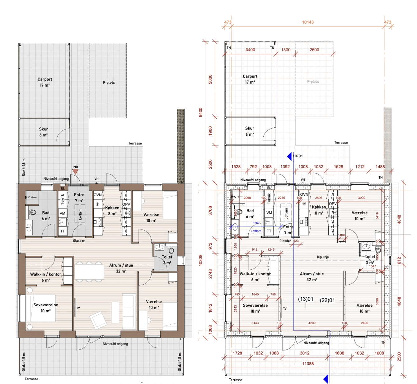 Visual presentation of the listing