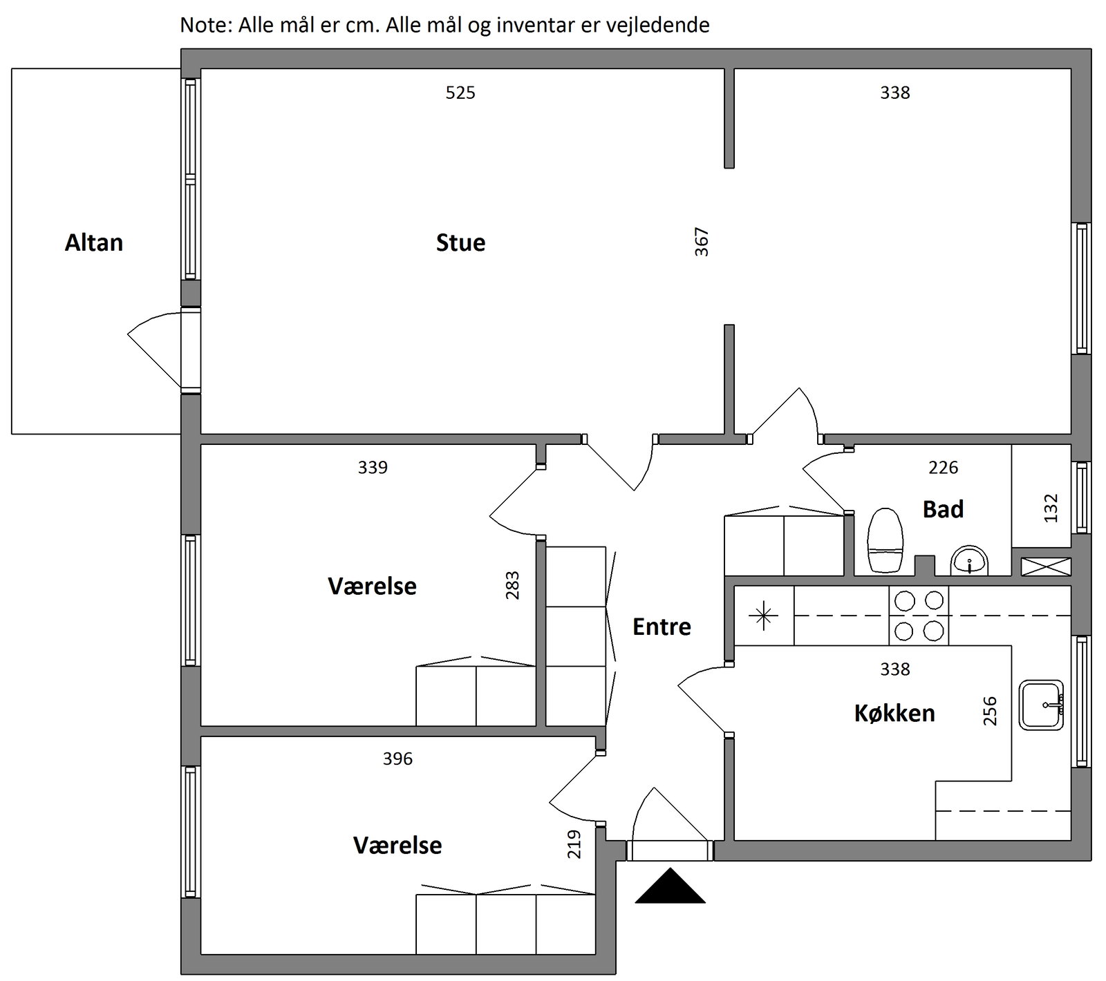 Visual presentation of the listing