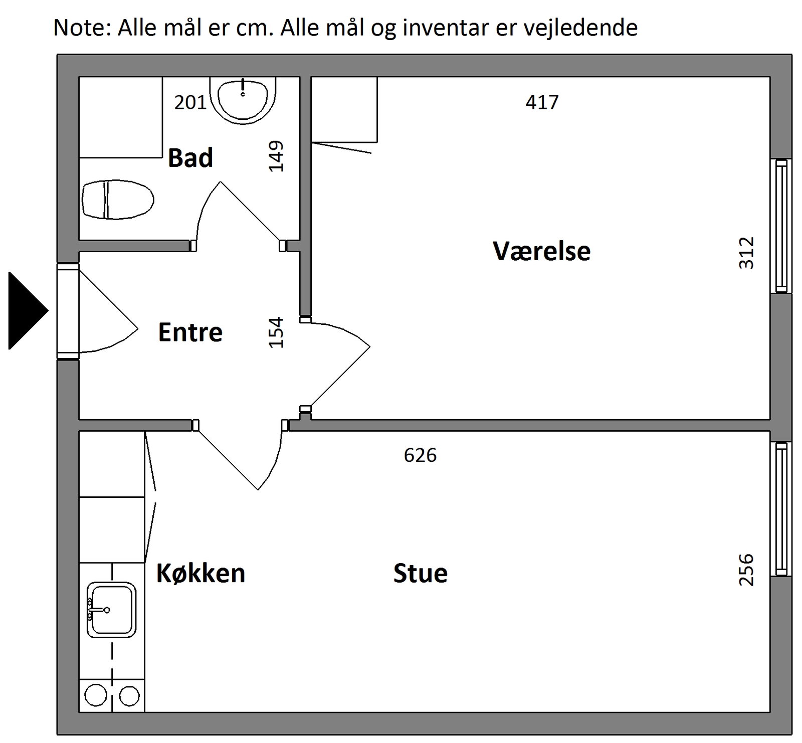 Visual presentation of the listing