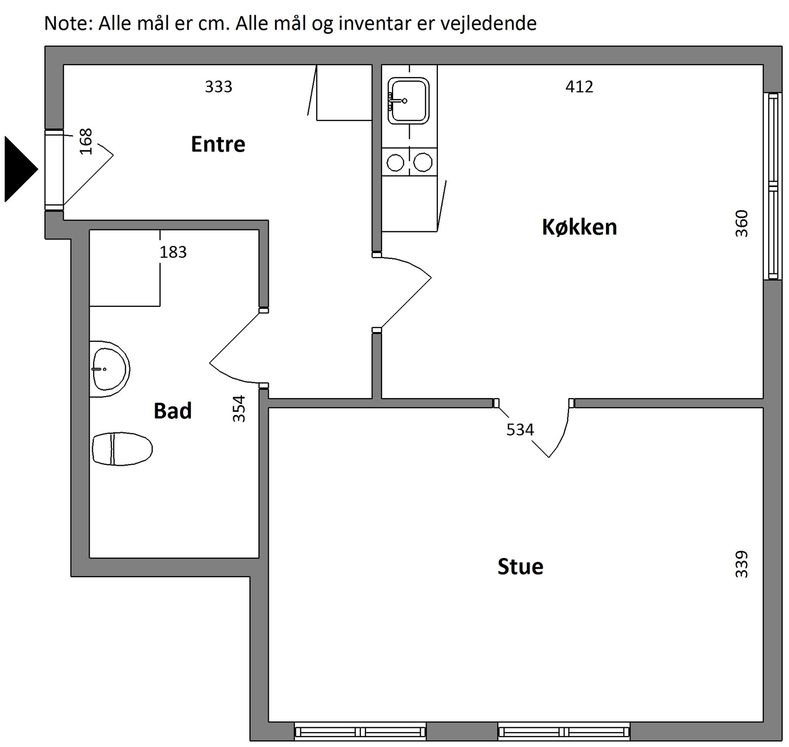 Visual presentation of the listing