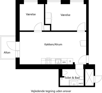 3-room apartment with private balcony in charming building - Seminariehaven, Hillerød - 4