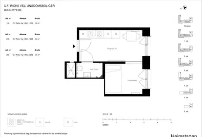 Visual presentation of the listing
