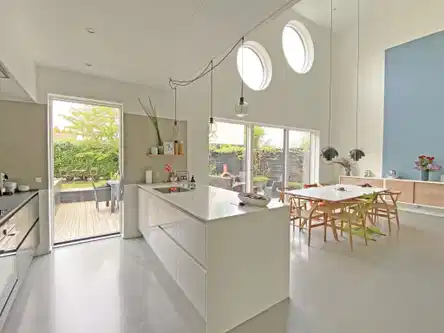 house Moderne, energivenligt halvt dobbelthus med 4 værelser