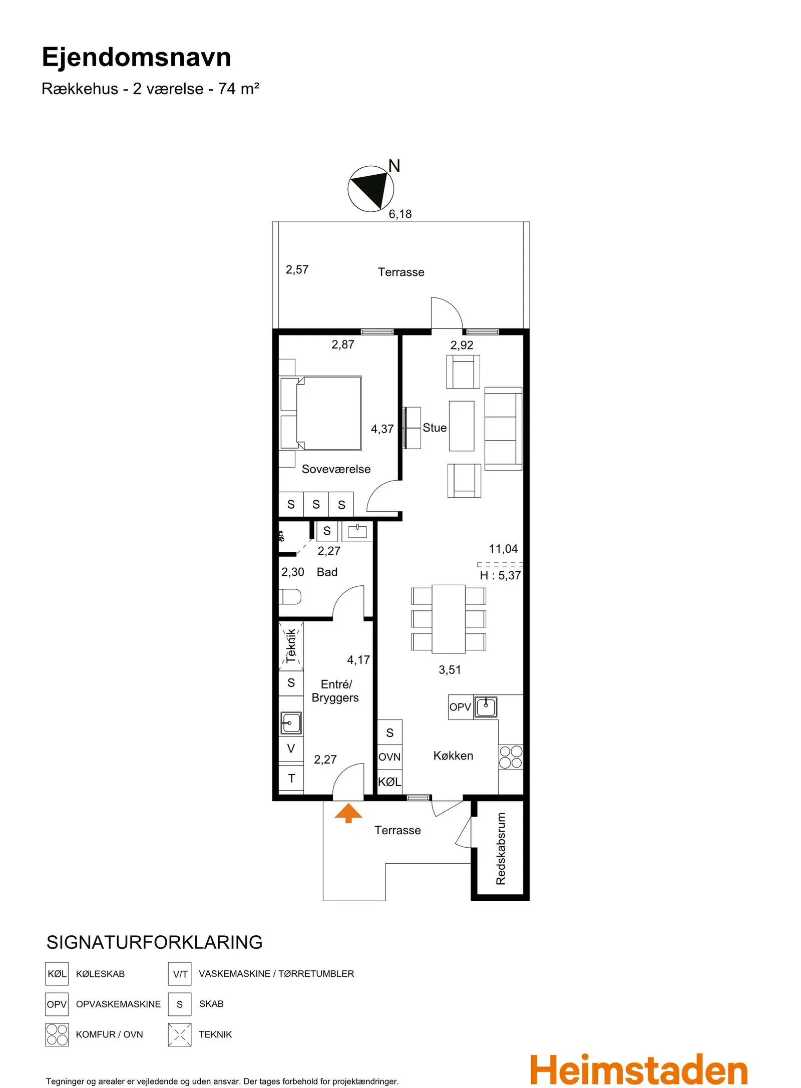 Visual presentation of the listing