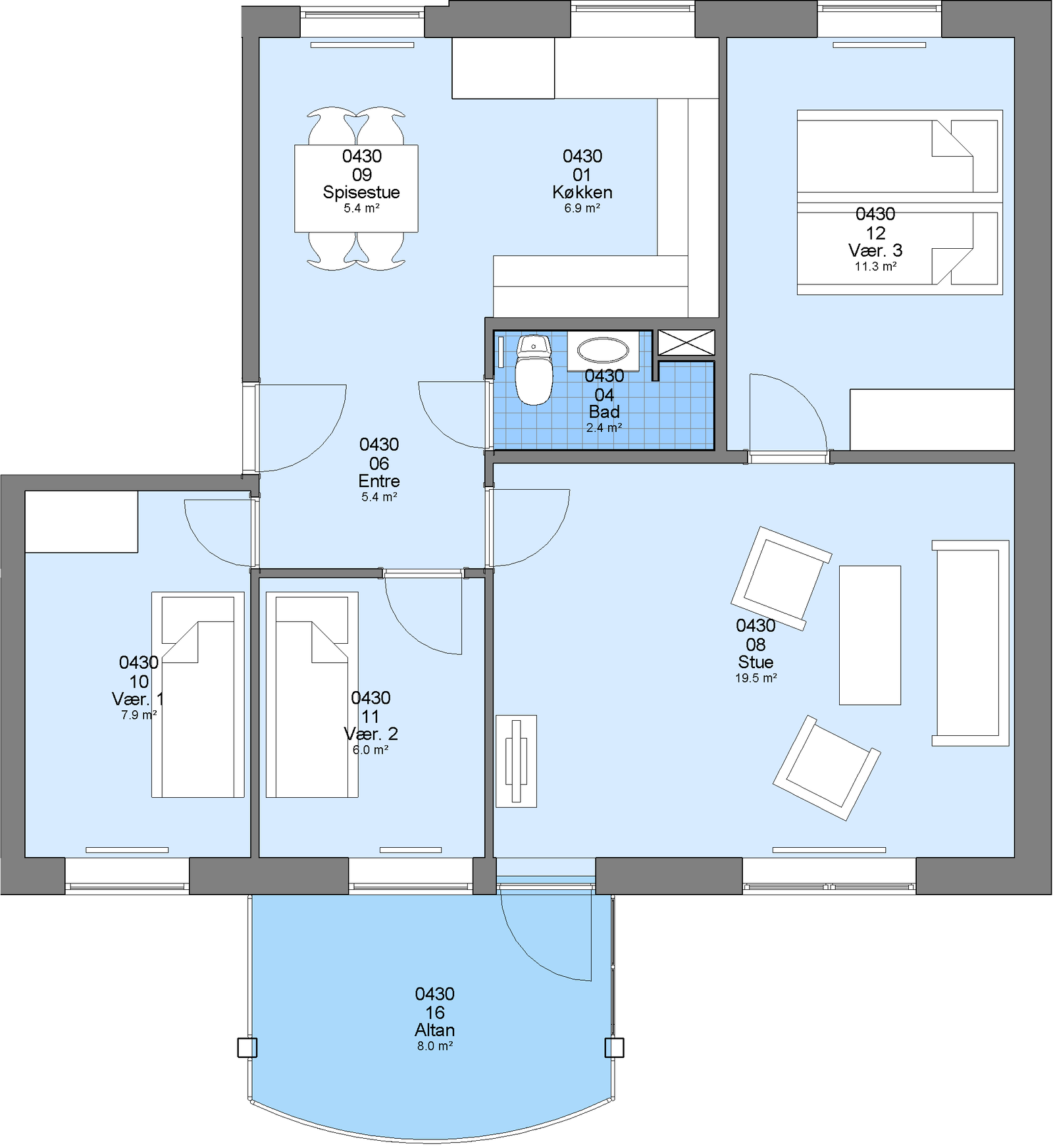 Visual presentation of the listing