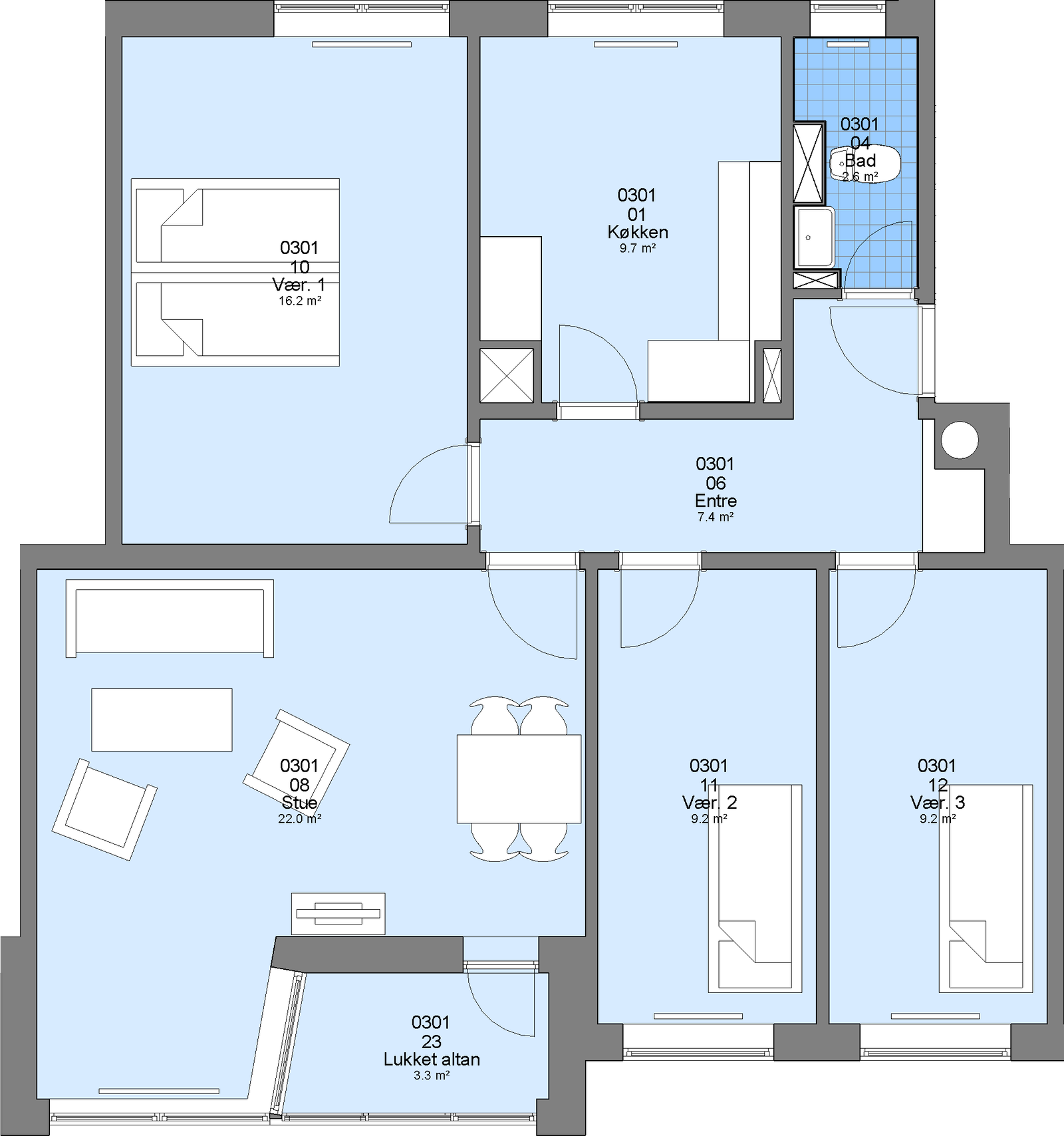 Visual presentation of the listing