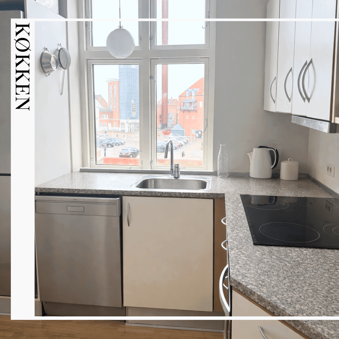 apartment Lys 4-værelses lejlighed 95 kvm nær station